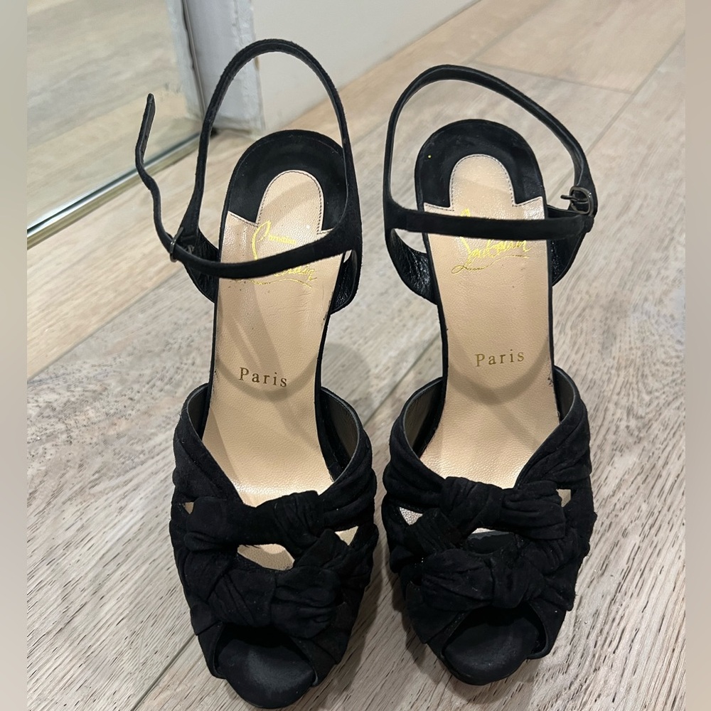 Christian Louboutin Ionescadiva 150 VEAU VELOURS in Black - Picture 5 of 14